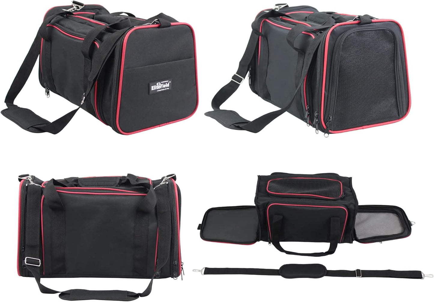 EliteField Expandable Soft Pet Carrier – Airline Approved