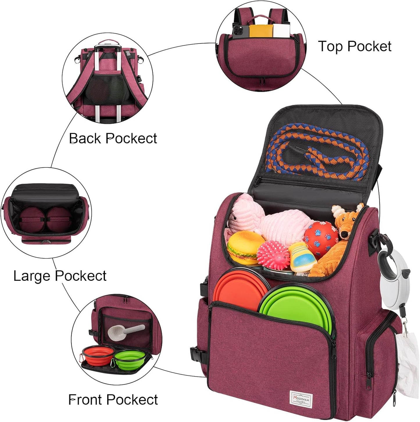 Sassy Barker Dog Travel Bag – Airline-Approved Pet Supplies Backpack