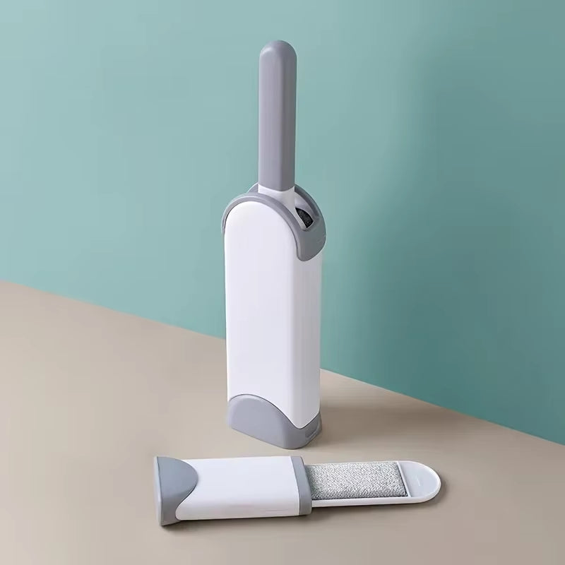 Abzorbitall Double-Sided Pet Hair Remover Brush with Self-Cleaning Base