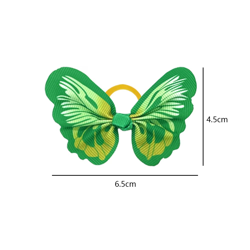 Groom8 50 Pcs Butterfly Design Dog Hair Bows