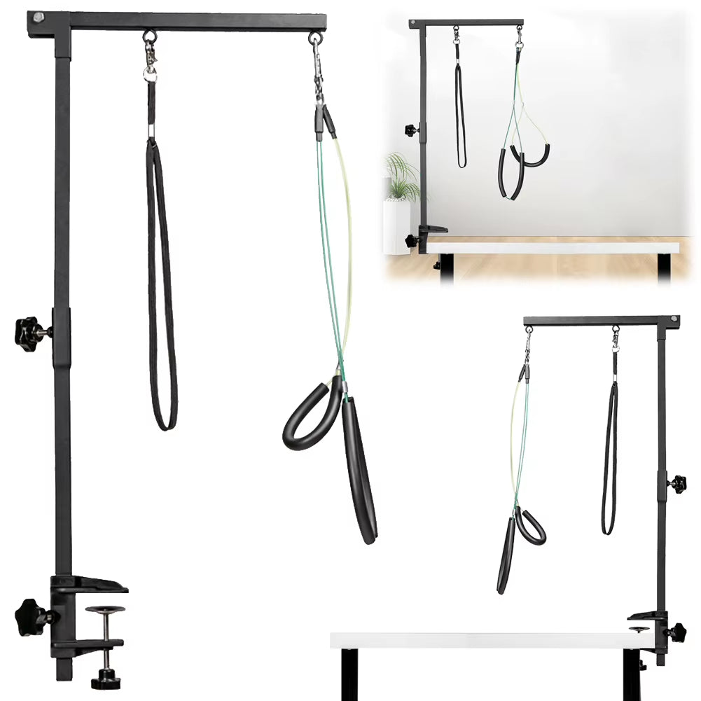 Foldable Grooming Bracket with Restraint Rope