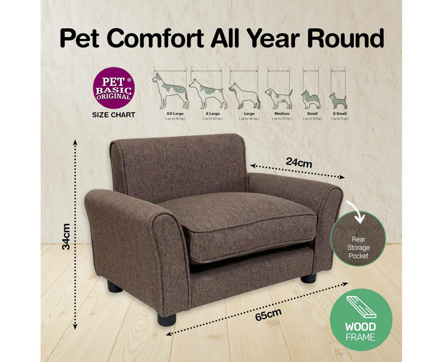 Pet Basic Luxurious Pet Chair