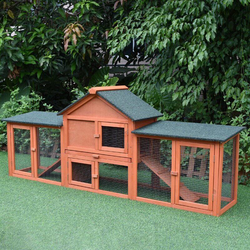 Pawhub Double Run Wooden Coop