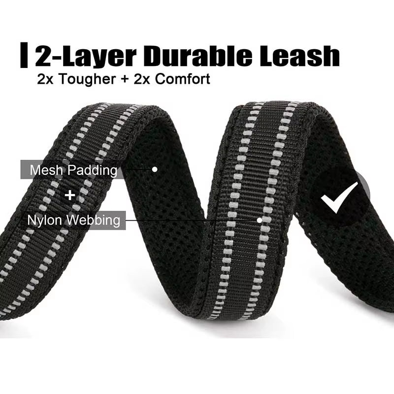 StryderZ Soft Padded Reflective Dog Leash
