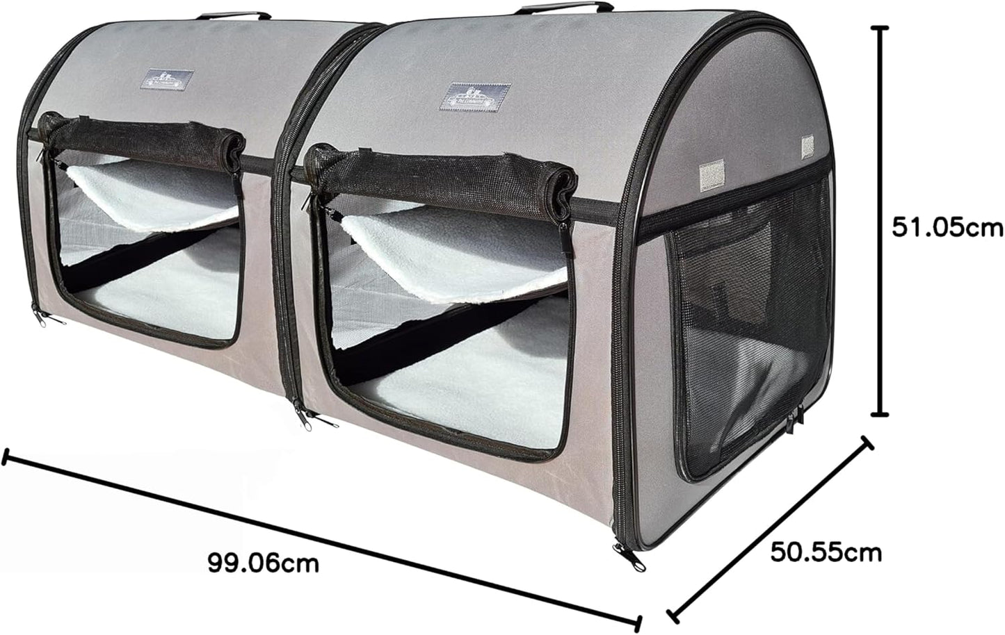 Pet Limousine Double Soft Crate
