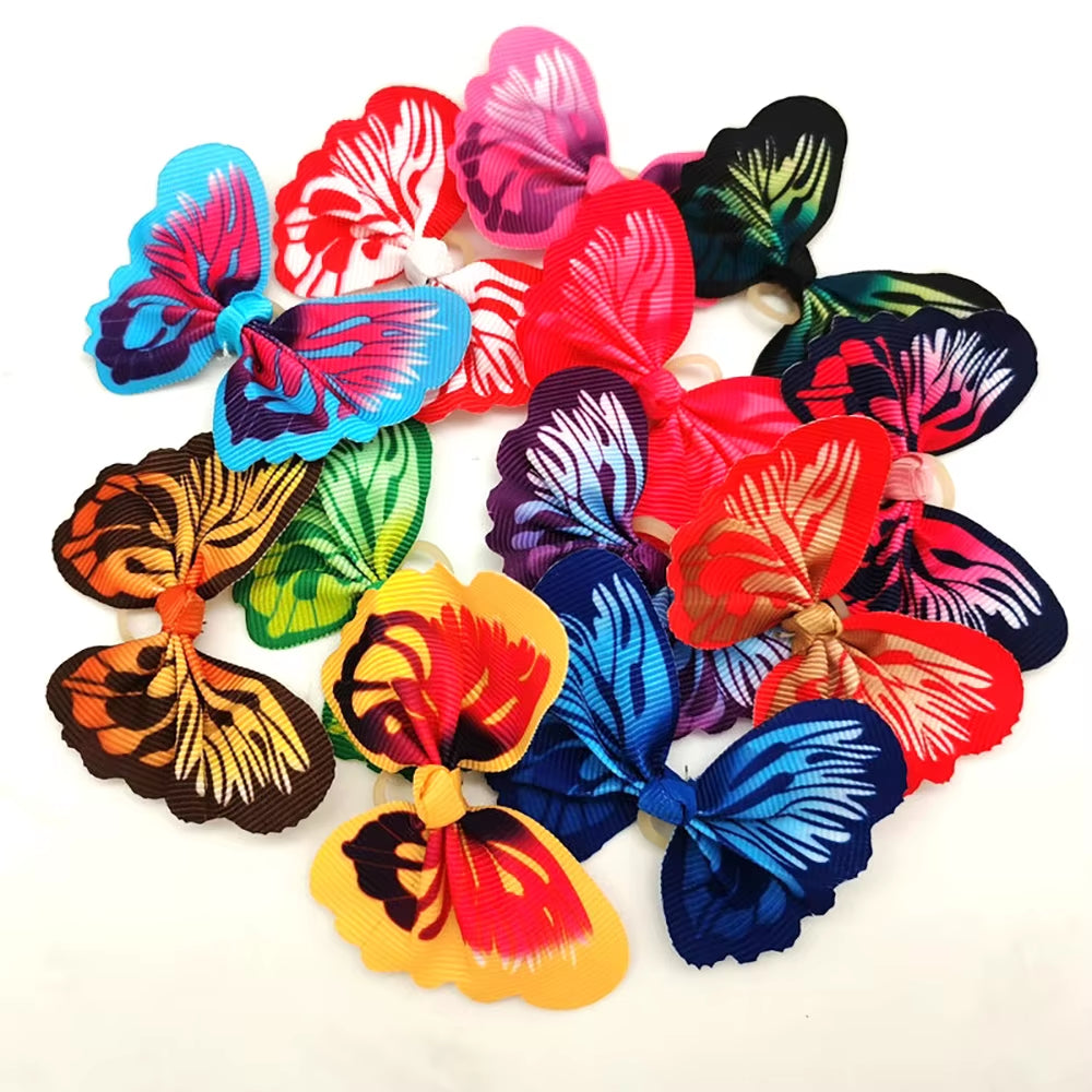 Groom8 50 Pcs Butterfly Design Dog Hair Bows