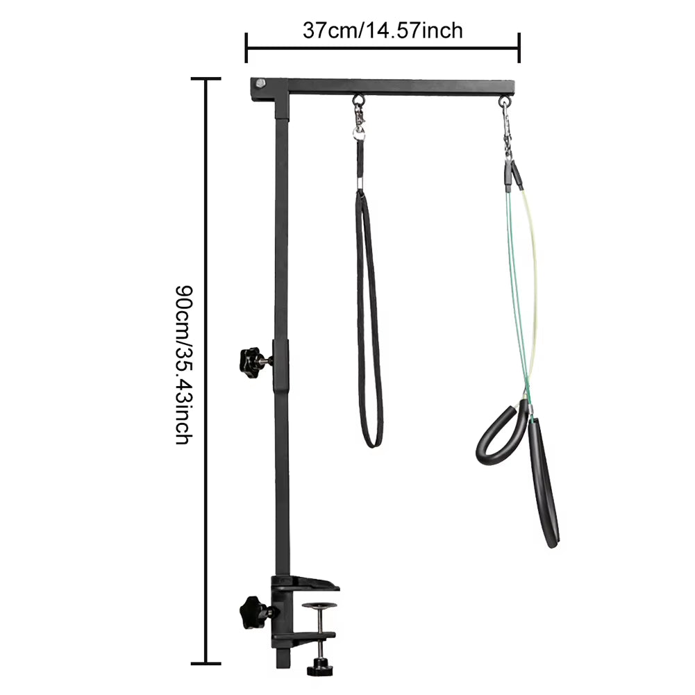 Foldable Grooming Bracket with Restraint Rope