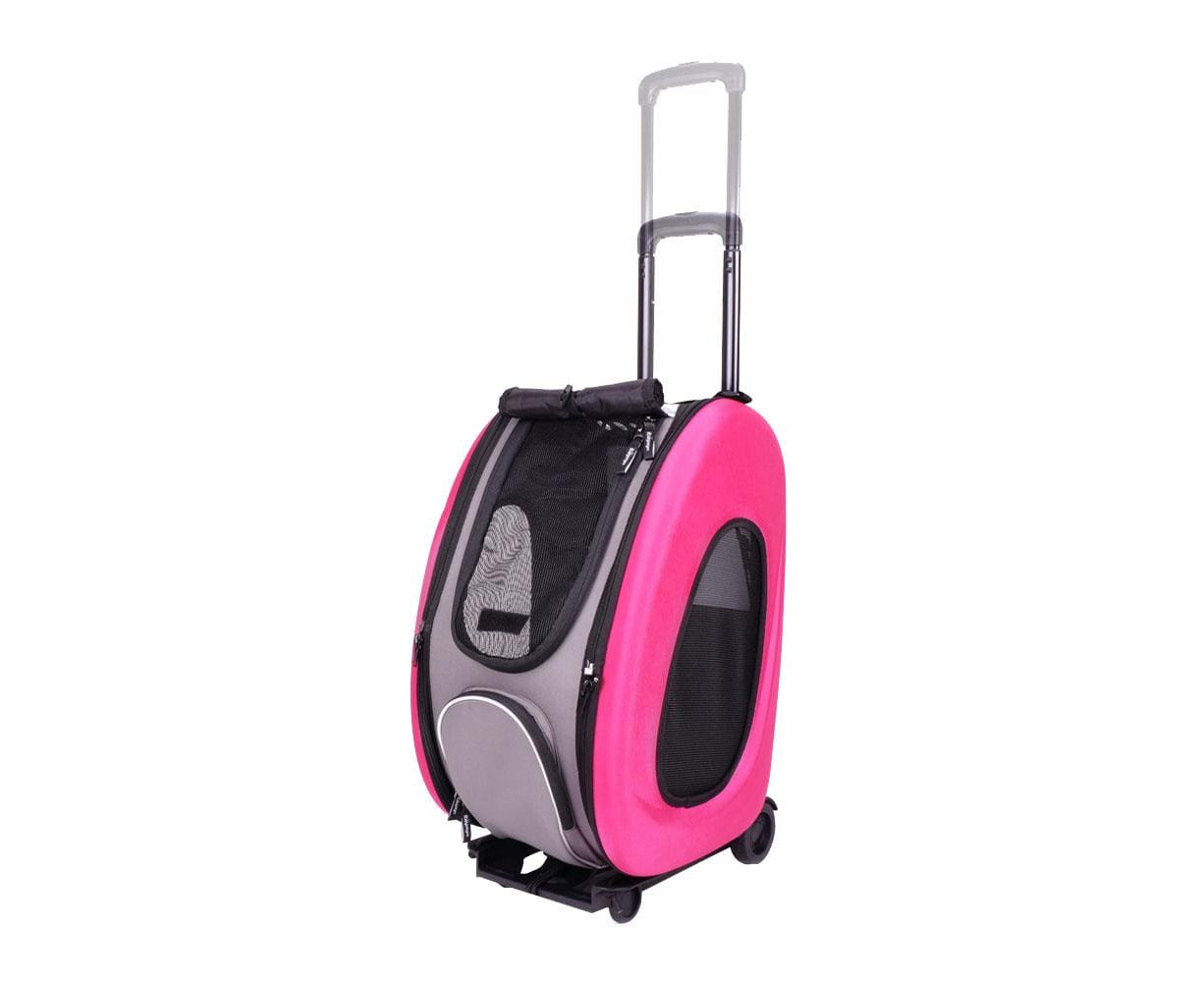 Ibiyaya EVA 5-in-1 Combo Pet Carrier + Stroller Hot Pink