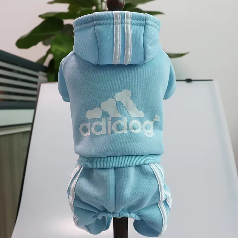 Adidog Fleece Hoodie Jumpsuit