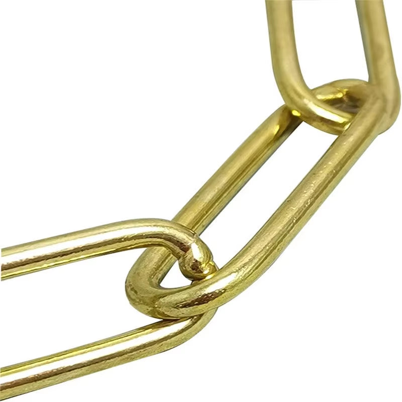 BrassGuard Solid Brass P-Chain Dog Collar