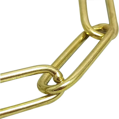 BrassGuard Solid Brass P-Chain Dog Collar