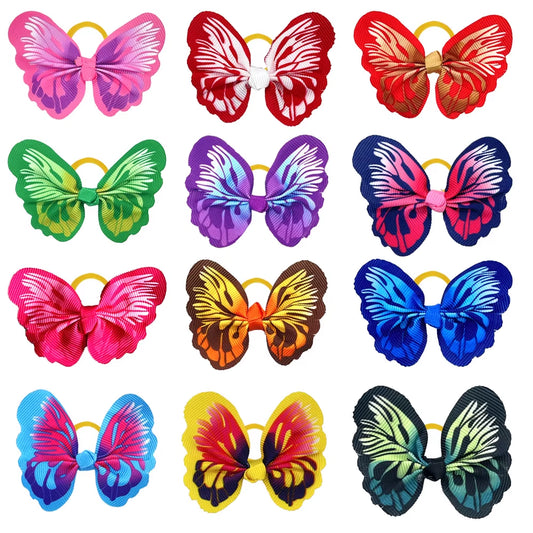Groom8 50 Pcs Butterfly Design Dog Hair Bows