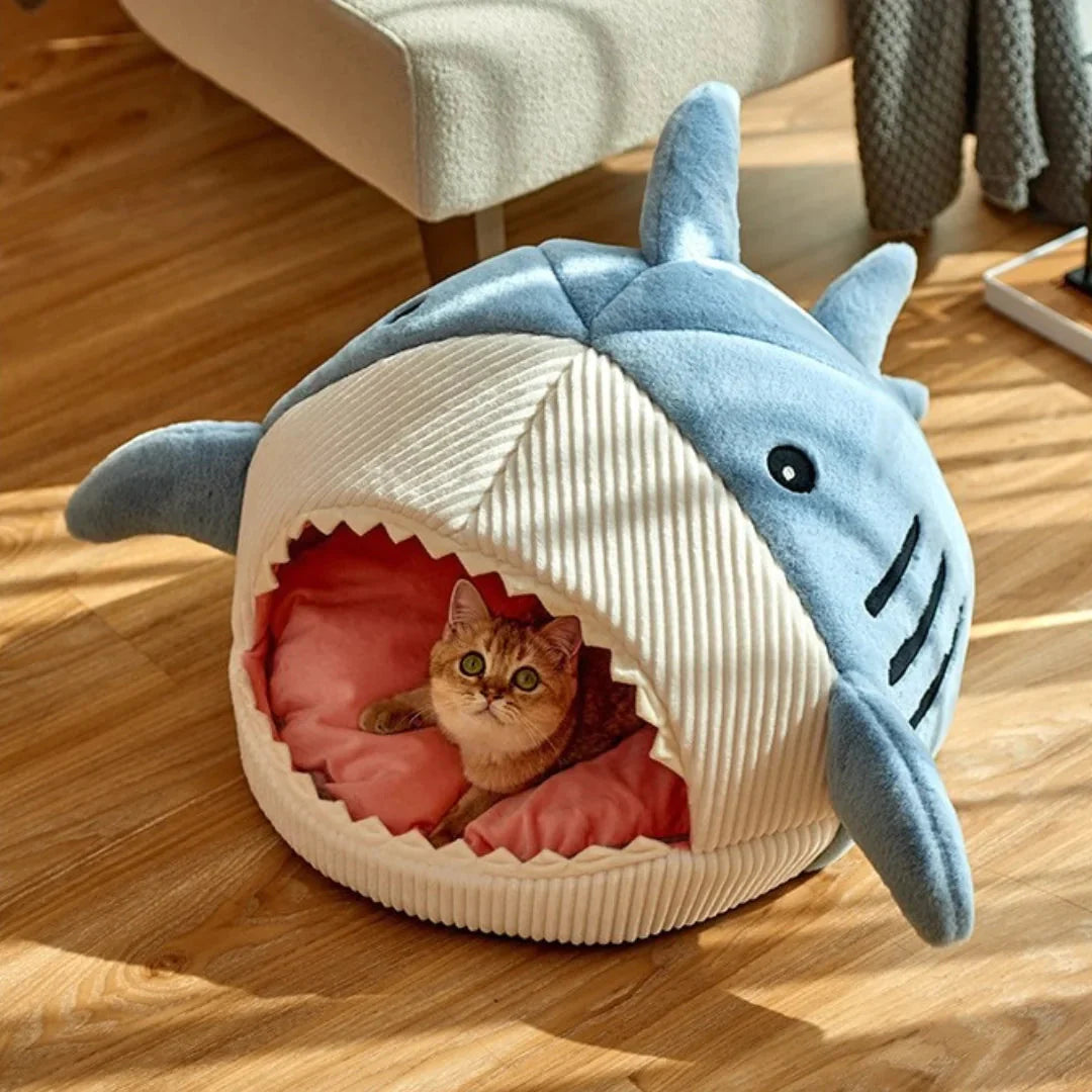 CozyFin Luxury Plush Shark Pet Bed