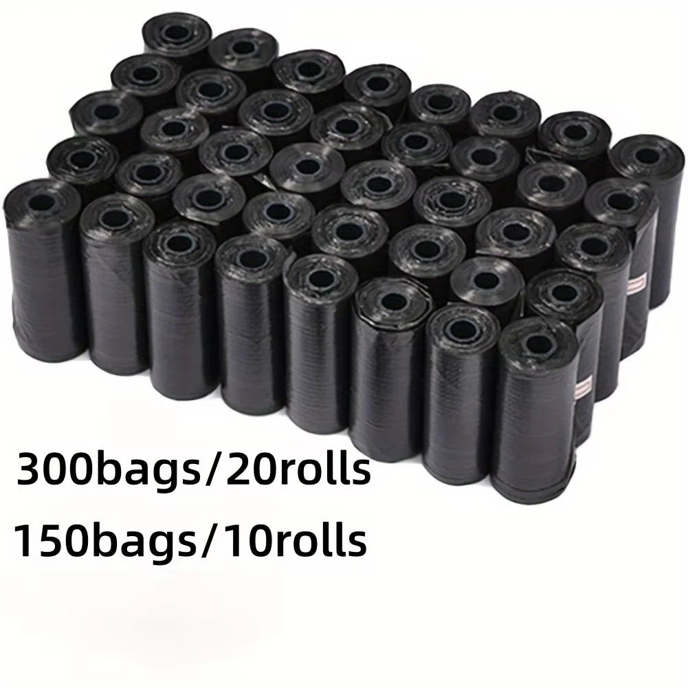 150 or 300 Pcs Portable Pet Waste Bags, Durable and Leak Proof.