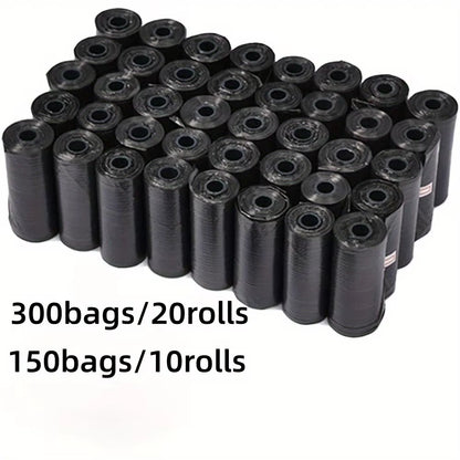 150 or 300 Pcs Portable Pet Waste Bags, Durable and Leak Proof.