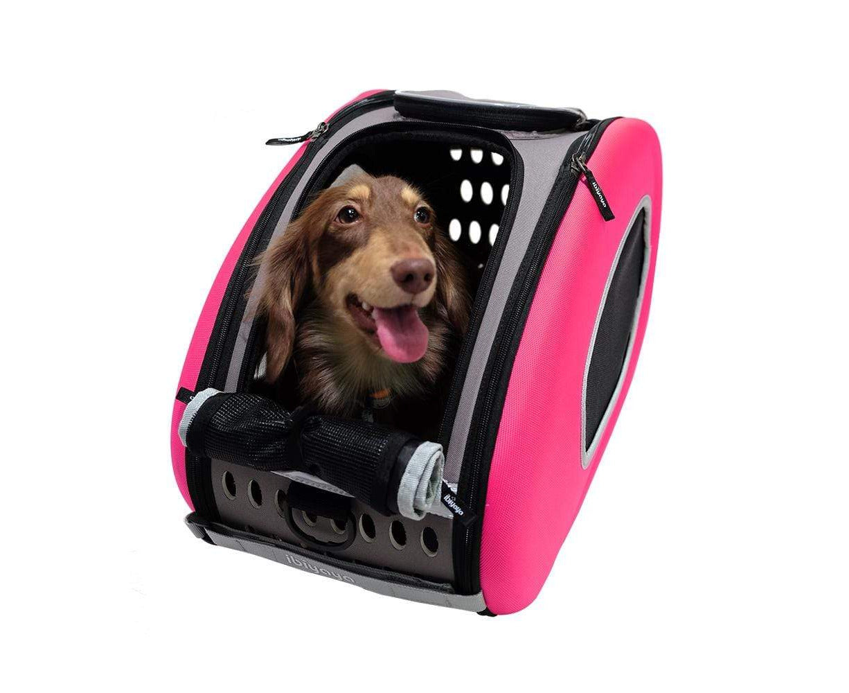 Ibiyaya EVA 5-in-1 Combo Pet Carrier + Stroller Hot Pink