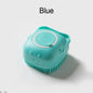 Pet Shower Massage Brush with Shampoo Dispenser – Soft Silicone Bathing & Grooming Tool