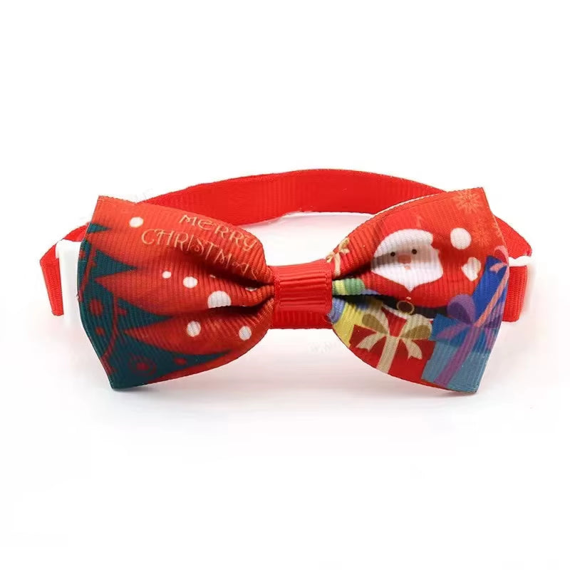 Adjustable Christmas Bowtie Necklace 