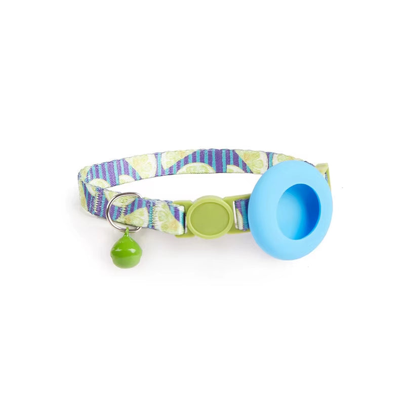 Cat Bell Collar with Protective Silicone Airtag Sleeve