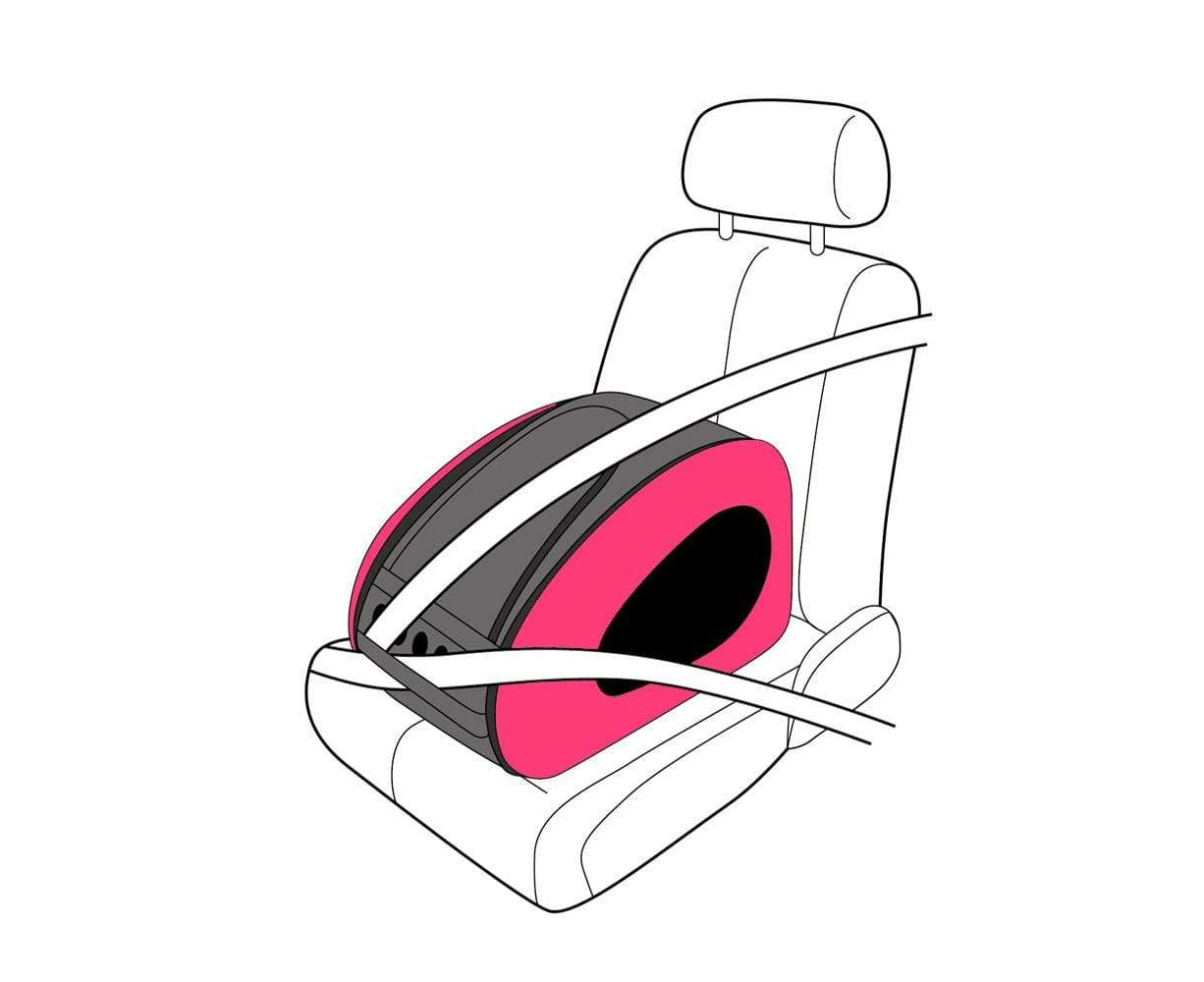 Ibiyaya EVA 5-in-1 Combo Pet Carrier + Stroller Hot Pink