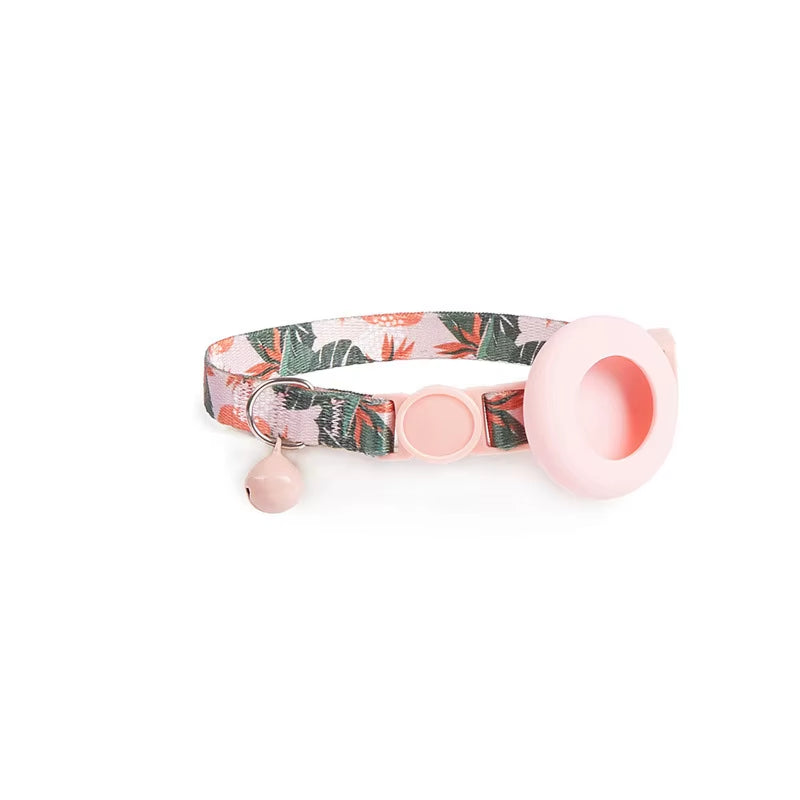 Cat Bell Collar with Protective Silicone Airtag Sleeve