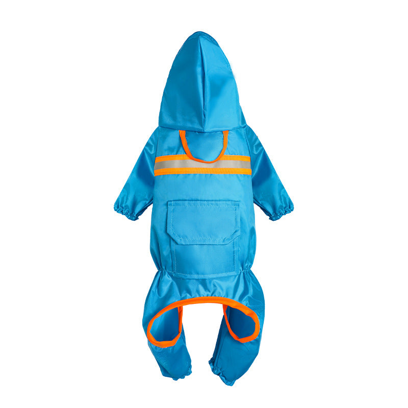 RainRover All-Weather Pet Raincoat - Blue Edition