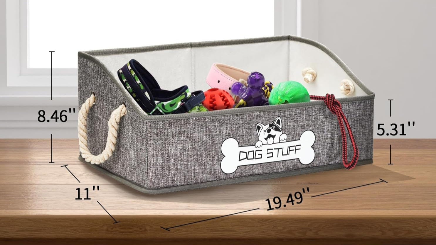 PawPerfect Canvas Dog Toy Box
