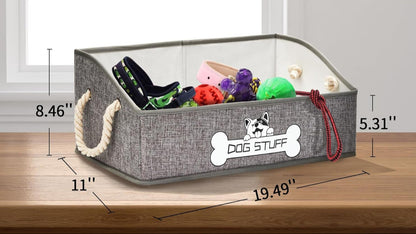 PawPerfect Canvas Dog Toy Box