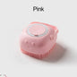 Pet Shower Massage Brush with Shampoo Dispenser – Soft Silicone Bathing & Grooming Tool
