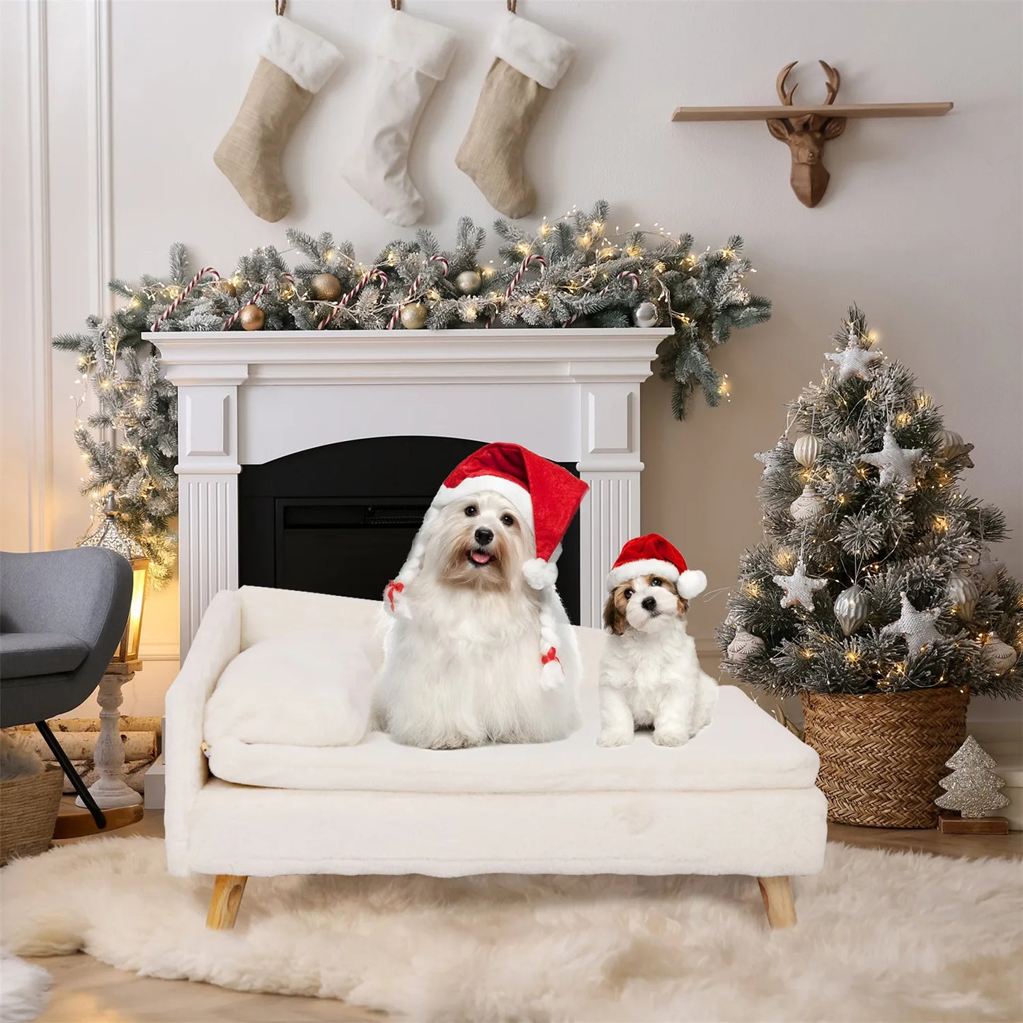 SCAND Nordic L-Shape Dog Sofa Bed