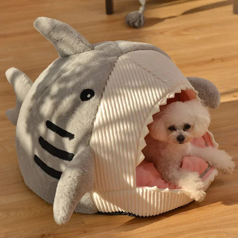 CozyFin Luxury Plush Shark Pet Bed