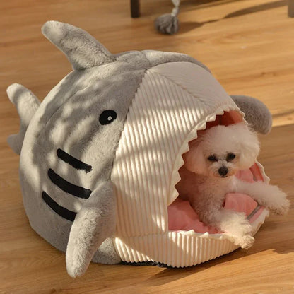 CozyFin Luxury Plush Shark Pet Bed