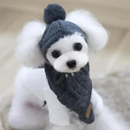  Winter Warm Knitted Hat+Scarf 