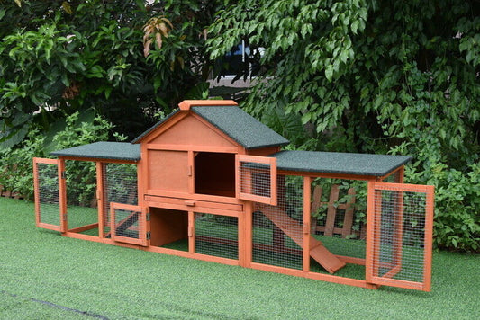 Pawhub Double Run Wooden Coop