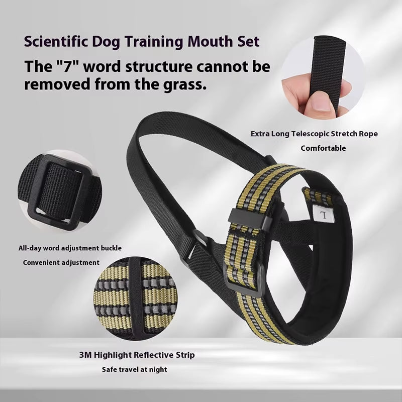 GuardianGrip Reflective Tactical Dog Muzzle