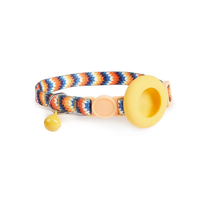 Cat Bell Collar with Protective Silicone Airtag Sleeve