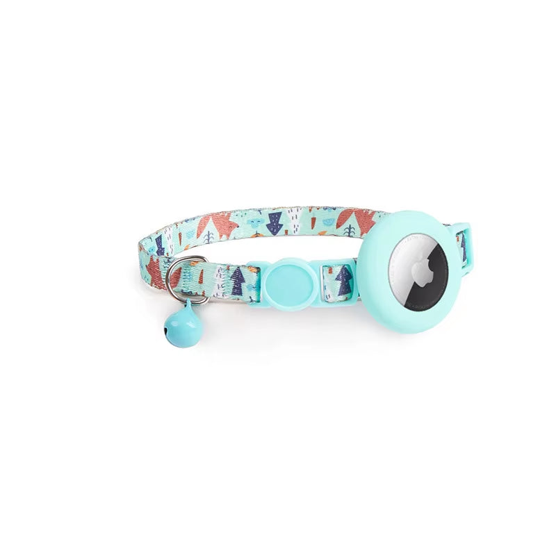 Cat Bell Collar with Protective Silicone Airtag Sleeve