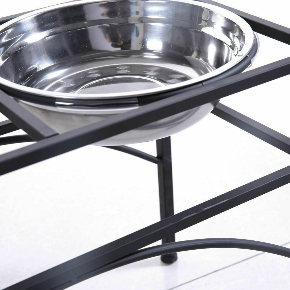Pawevo Dual Elevated Stainless Steel Pet Feeder