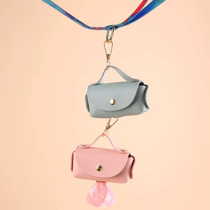  Artificial Leather Poop Bag Dispenser & Organizer