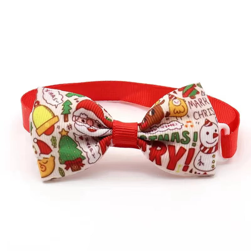 Adjustable Christmas Bowtie Necklace 