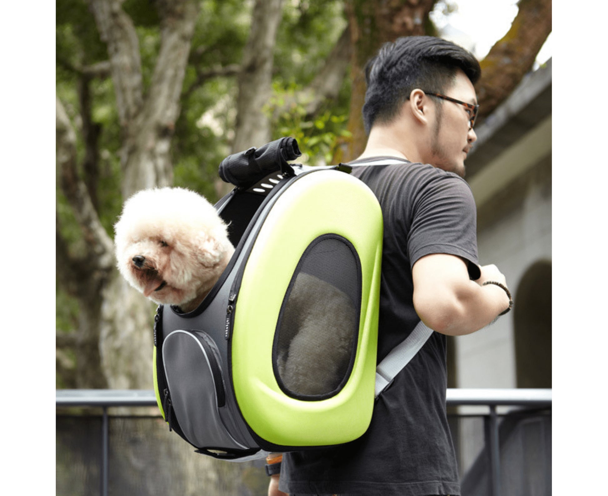 Ibiyaya EVA 5-in-1 Combo Pet Carrier + Stroller Hot Pink