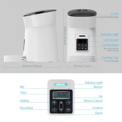 PAWSERVE 6L Smart Automatic Pet Feeder 