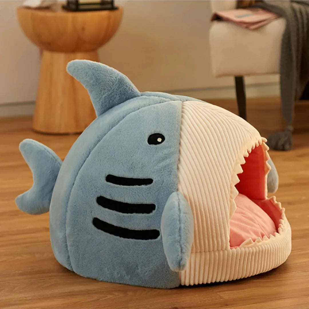 CozyFin Luxury Plush Shark Pet Bed