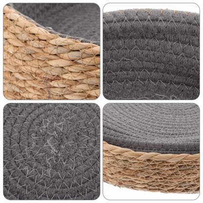 Woven Grass Wicker Pet Nest Bed