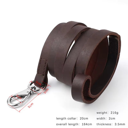TrailTough Durable Leather Dog Leash