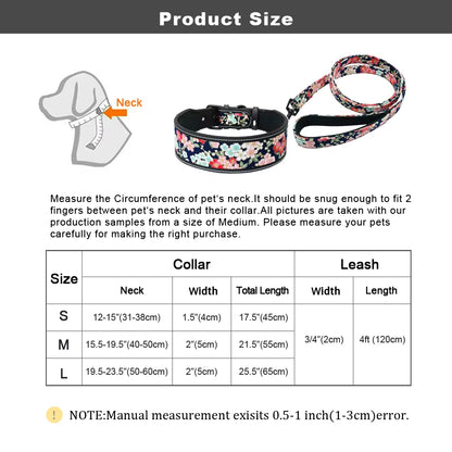 GlowStride Reflective Nylon Dog Collar & Leash Set