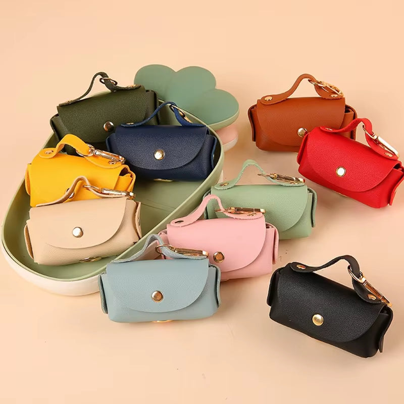  Artificial Leather Poop Bag Dispenser & Organizer
