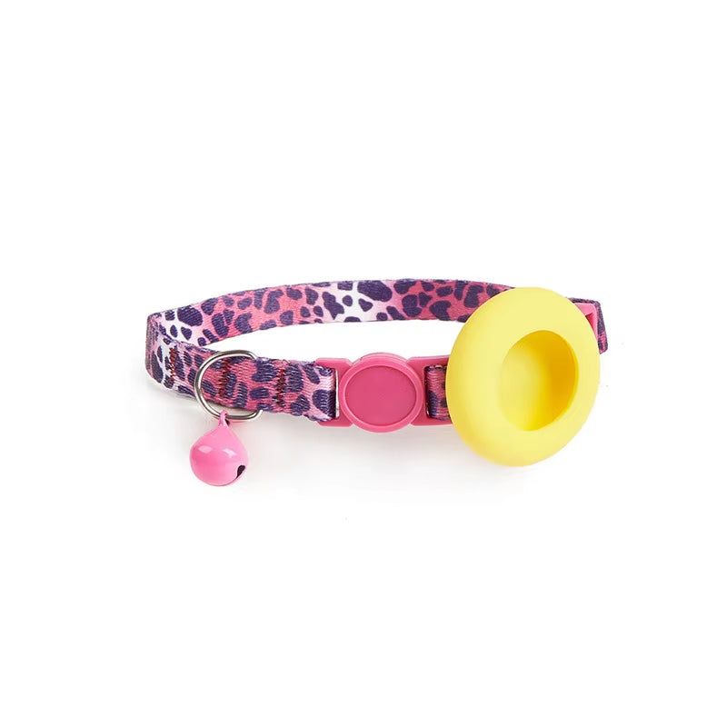 Cat Bell Collar with Protective Silicone Airtag Sleeve