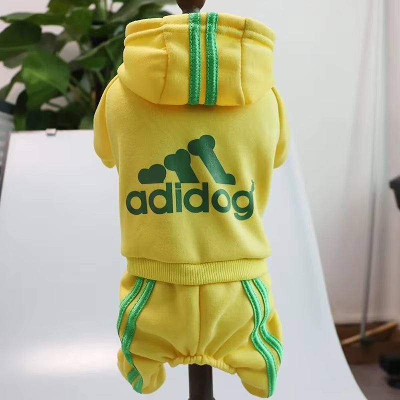 Adidog Fleece Hoodie Jumpsuit
