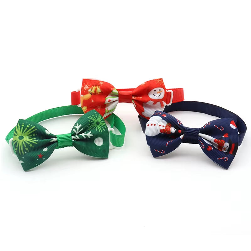 Adjustable Christmas Bowtie Necklace 